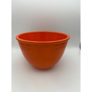 Fiesta by Home Laughlin - Orange/Red Mixing Bowl #3 - Made In USA - 5.75” Tall